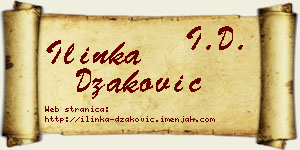 Ilinka Džaković vizit kartica